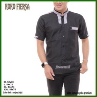 baju koko pria lengan pendek / baju muslim modern / fawwaz.id