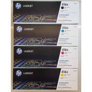 Genuine Original HP 416X 416A  Black Cyan Yellow Magenta Colours Toner Cartridge W2040X, W2041X, W20