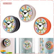 [szxmkj2lp] Shower Clock with Suction Cup Educational Clock Easy Reading Face for Household Toilet