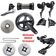 Shimano Ultegra R8020 2 x 11 Speed Hydraulic Disc Brake Groupset Build Kit Derailleurs ROAD Bicycle R8070 di2