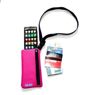 Tas Hp Gantung Leher ukuran 20 x 10,5 cm Dompet Kartu / Dompet Koin / Sako wallet / Hanging Wallet RIGJHM Tas Mini untuk Pria wanita