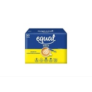 EQUAL gold Sticks 50 sachets natural sweetener calorie free natural sweetener diabetic sugar crunchy