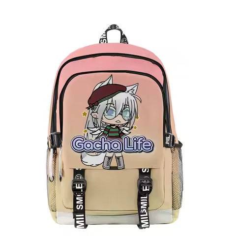 Luxury Novelty Cool Gacha Life 3D Print Student School Bags Unisex Oxford Waterproof Notebook multif