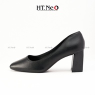 HT.NEO 7cm square heel high heels, super soft, luxurious, elegant and extremely sturdy cowhide CS162