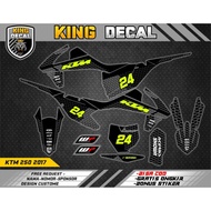 DECAL KTM 250 2015-2017/KTM SIXDAY/KTM 85 COSTUME DESIGN 3B