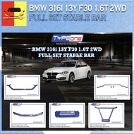 TYPE ONE 100% ORIGINAL BMW 316i 13Y F30 1.6T 2WD FULL SET STABLE BAR COLOUR BLUE CAR BODYKIT