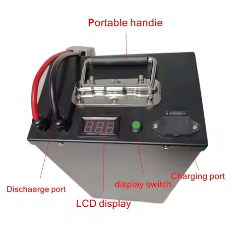 60V 20Ah 30Ah 40Ah 50Ah 60Ah 70Ah 80Ah lithium-ion battery pack and charger suitable for 1kw 2kw 3kw