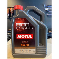 MOTUL 8100 Power 5W40 100% Synthetic Ester SP Performance Engine Oil 5L