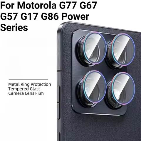Metal Alloy Camera Lens Protector Ring Cover For Motorola G77 G67 G57 G17 G86 G66J/Y Power Anti-Scra