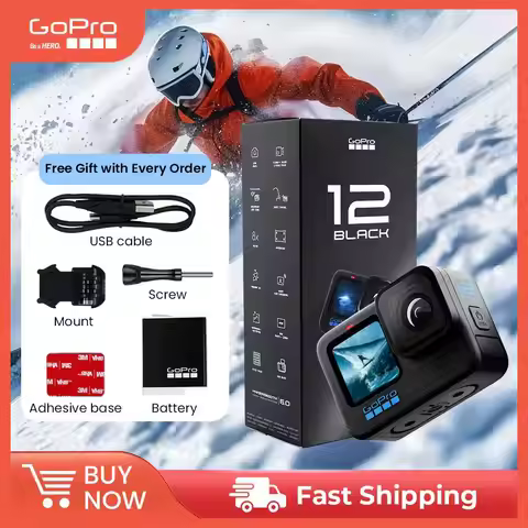 NEW GOPRO HERO 12 BLACK 5.3K 60FPS HDR Video Recording Action Camera Added 9:16 Aspect Ratio