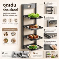 4-Layer Wall-Mounted Shelf Easy To Fold And Remove Use The Kitchen Bedroom Dressing Table Dormitory 