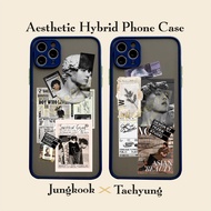 [V16] Case For Samsung A22 A32 A72 M20 A52 A7 J2 J4 J7 Aesthetic Jungkook X TaehyungPrime