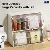 [SG] Coffee Capsule Holder Tea bag Organizer Pantry  Acrylic Teabag Storage Box Coffee Rack Statione