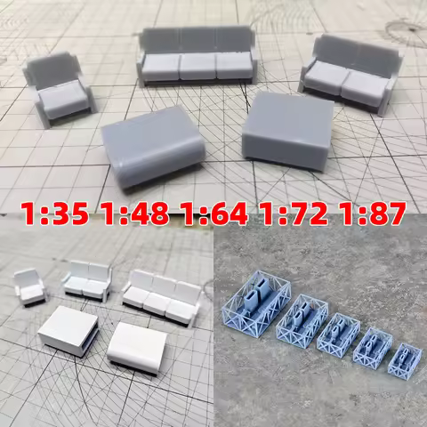 Scale model kit sofa couch settee settee coffee table tea table sand table diorama models suits for 