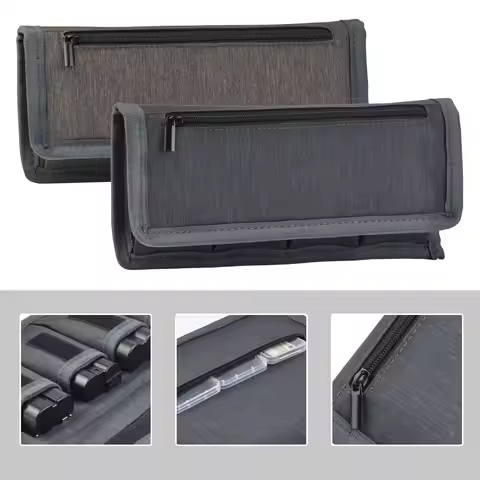 Battery Holder Case, Camera Battery Storage Bag for Canon LP-E6 Nikon EN-EL15 Sony NP-FW50 NP-F550 A