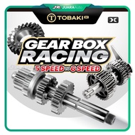 TOBAKI RACING Gear Box FULL SET 6SPEED Y15ZR LC135 5S EX5 DREAM WAVE125 5S Transmission LC Y15 V1 23