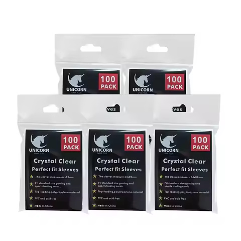 Standard Size Clear Card Sleeve Premium 64x89mm Inner Card Sleeves Perfect for Double-sleeving and C