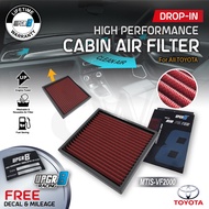 MTIS UPGR8 Toyota CAMRY HYBRID YARIS HILUX Lexus NX200T IS250 RX570 Washable Drop In Cabin Air Filte