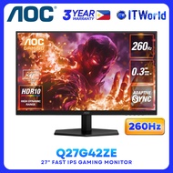 AOC Q27G42ZE - 27” 2560×1440 QHD Fast IPS 260Hz Gaming Monitor for Desktop & Console itw