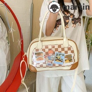 MARTIN Winnie The Pooh Handbag, Kawaii Transparent Pooh Bear Ita Bag, Cute Large Capacity PU Cartoon