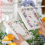 Paperideas Chunyu Embroidery Hardcover Notebook Fabric Handbook FSC Certification Baiyao Paper A5 Pa