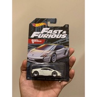 HOTWHEELS FNF LAMBORGHINI GALLARDO WHITE (REFER GAMBAR)