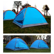 Tenda Camping Outdoor Single Layer Kapasitas 3 4 Orang Frame Fiber BISA COD