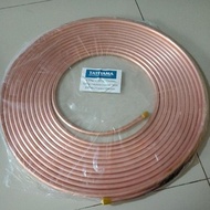 PIPA TEMBAGA AC 3/8 ASTM B280 TEBAL 0.71MM X 15 METER TATEYAMA