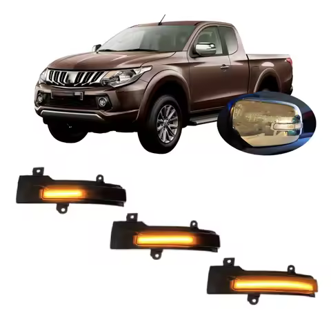 for Mitsubishi L200 Sportero Triton Strada KB4T KL1T KL2T KB8T KB9T KK1T 2005 - 2015 Dynamic LED Bli