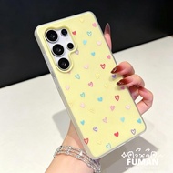 Dopamine Love Heart Candy Color Phone Case For Samsung Galaxy S22 S24 Plus Ultra FE M12 F12 M10S F05