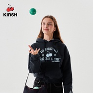 [KIRSH] เสื้อเอวลอยมีฮู้ดโลโก้ซุ้มเชอร์รี่ | 24SS