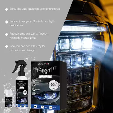 Automotive Headlight Restoration Kit Car Headlight Restoration Polishing Kits Car Headlight Cleaner 