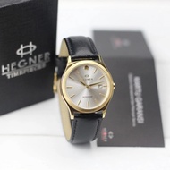 Jam Tangan Couple Hegner 317 Analog Original Tanggal Aktif Tali Kulit