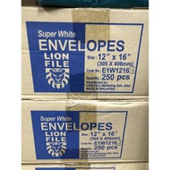 Envelope 12”X16” White (250’s)