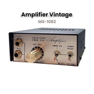 Solid State Siren P.A. Amplifier 12V 10W (NOS ของใหม่เก่าเก็บ ทดสอบแล้ว) รุ่น MS-1082 แอมป์ประกาศ + 