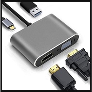 4 in 1 Type-C to HDMI 4K VGA to Hdmi USB C HDMI usb c 3.0 Hub thunderbolt 4 dock, usb c to hdmi adap
