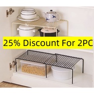 【25% Discount For 2PC】Extendable Kitchen Sink Organiser Shelf Under Sink Shelf Adjustable Kitchen St