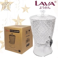 LAVA Tamu Water Dispenser 7.6L Transparent Crystal Raya Drink Dispenser Water Container DMD76-25