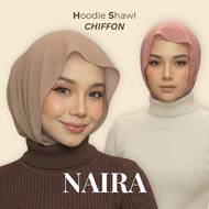 Naira Essential Hoodie Shawl CHIFFON