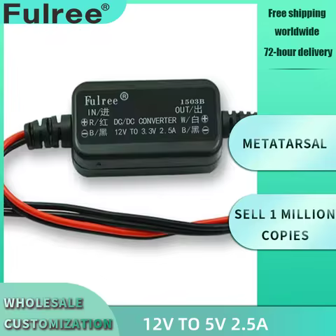 12V to 5V 6V 2.5A 9V 1A DC DC Step Down Voltage Car Power Converter DVR Driving Camera Recorder Supp
