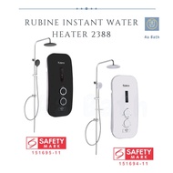 Rubine Bow Rain Series Instant Water Heater 2388 Booster Pump