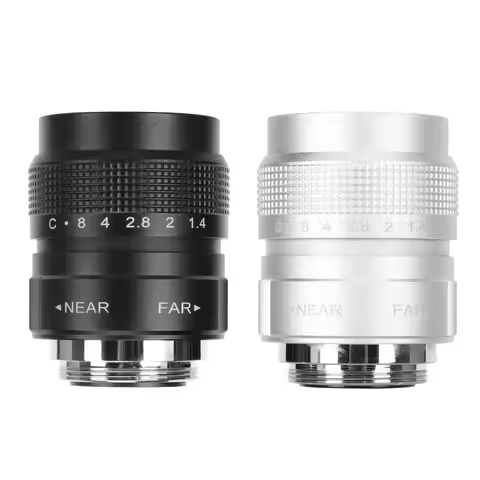 25mm F1.4 C Mount Film Lens Clear Efficient Light Conduction C Mount Camera Lens for Bar Shop Parkin