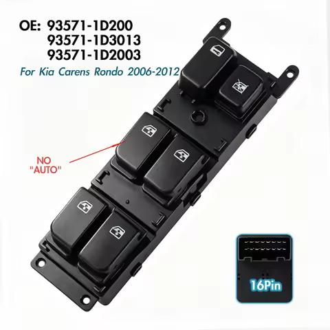93571-1D200 For Kia Carens Rondo 2006-2012,Front Left Electric Master Power Window Switch Glass Lift