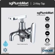 sgPlumbMart Fresco Handle Two Way Tap For Toilet Bathroom 2 Way Tap