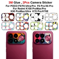 Unique Cartoon Micro Frosted Soft Camera Paper Sticker for POCO F9 Pro F9 Ultra F8 Pro X6 PRO/F6 Pro