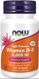 NOW Foods  Vitamin D3 240粒