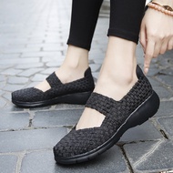Women Flats Shoes Women Woven Shoes Black Flat Sneakers Dancing Shoes for Women Loafers for Women Ha