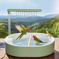 [Homyl478] Automatic Bird Bathtub, Lovebird Budgie African Grey Multifunction Accessories, Bathing L