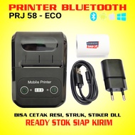 PRINTER THERMAL BLUETOOTH MINI PORTABLE 58MM UNTUK HP ANDROID BISA CETAK RESI LABEL PENGIRIMAN STRUK