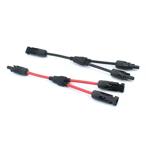 Y Solar Photovoltaic Panel Adaptor Cable Connector Y Type Parallel Connection